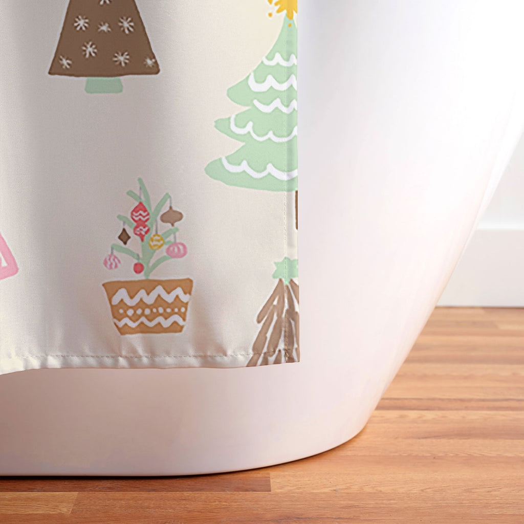 Design by Spark Christmas Tree Delight Shower Curtain
