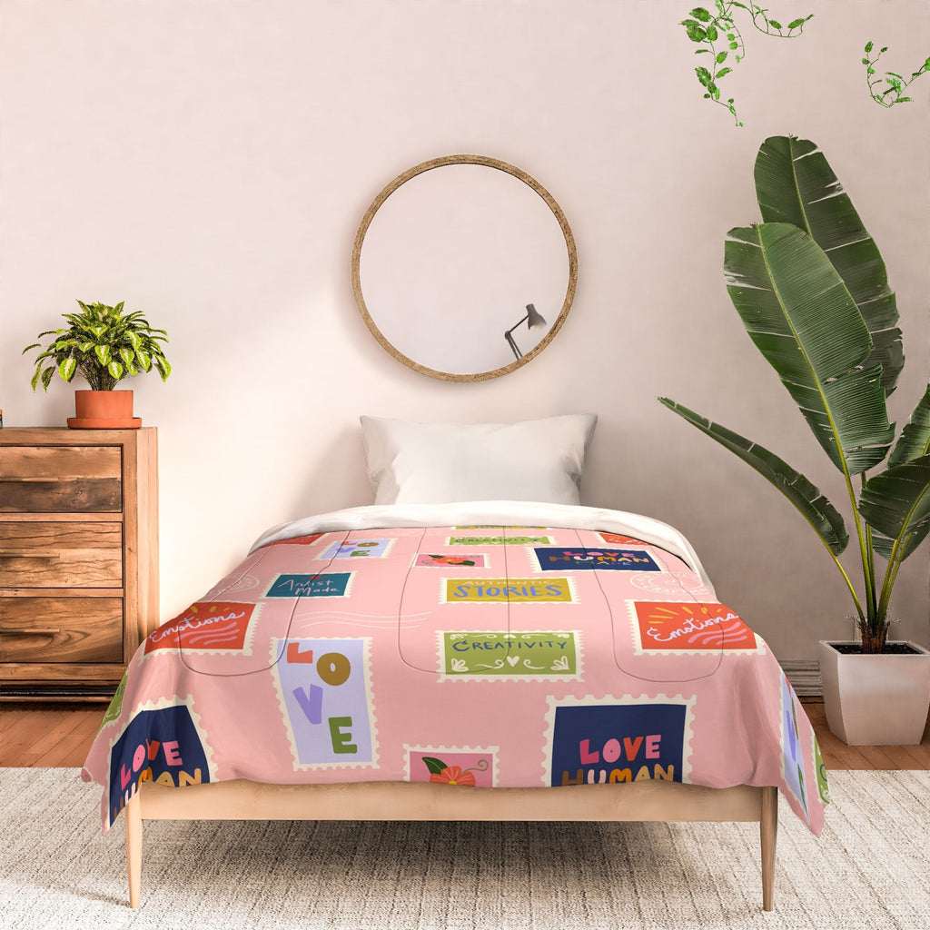 Design by Spark Love Human Made Stamps Comforter