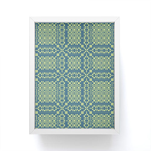 Marta Barragan Camarasa Nostalgic Grid Design Framed Mini Art Print