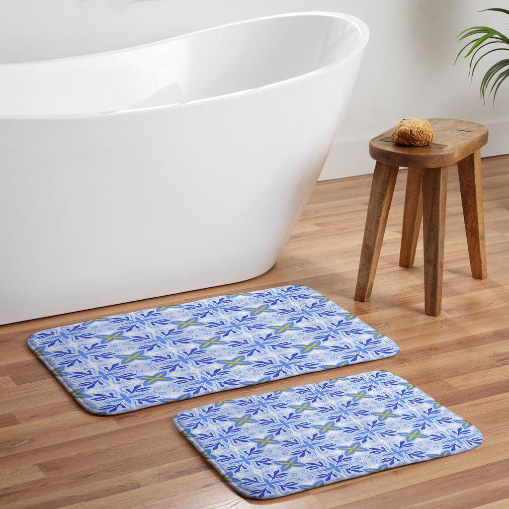 Design by Spark Dolce Vita Flourish Tile Memory Foam Bath Mat