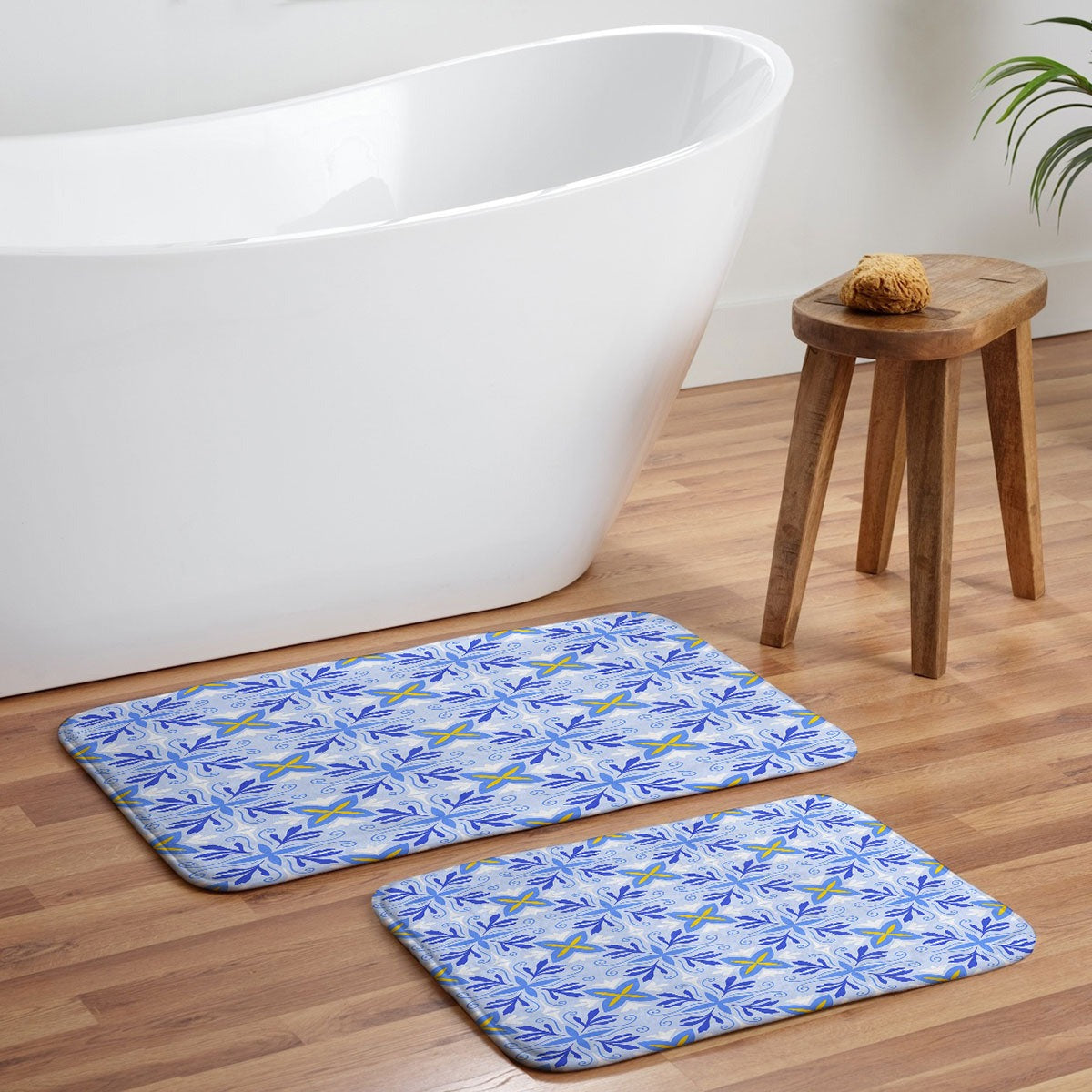 Design by Spark Dolce Vita Flourish Tile Memory Foam Bath Mat