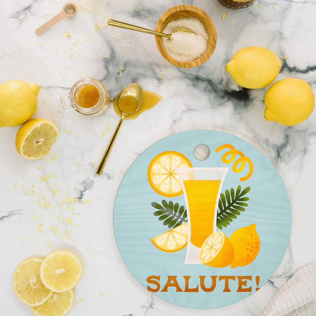 Jessica Molina Limoncello Cocktail Cutting Board Round