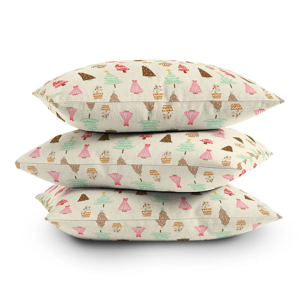 Design by Spark Christmas Tree Delight Outdoor Throw Pillow