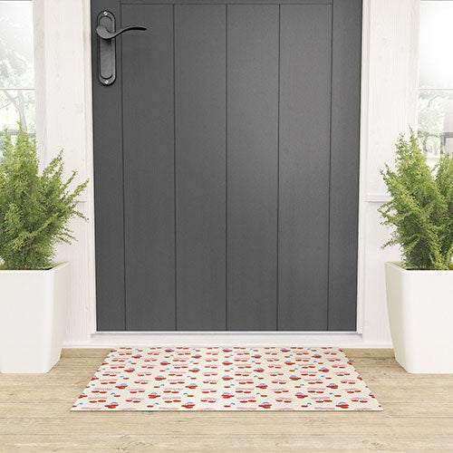 Design by Spark Cherries And Ribbons Welcome Mat