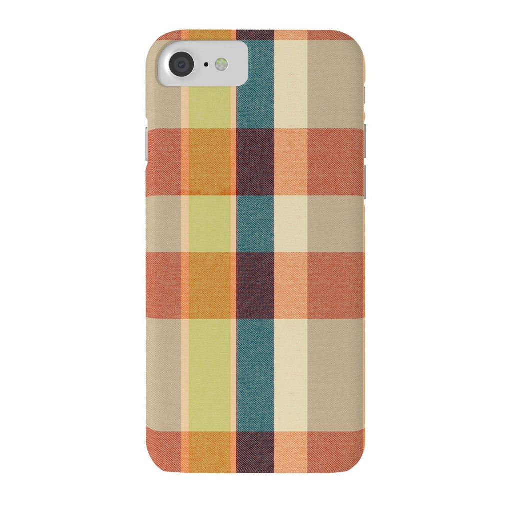 Marta Barragan Camarasa Retro Picnic Plaid Warm Tones Phone Case