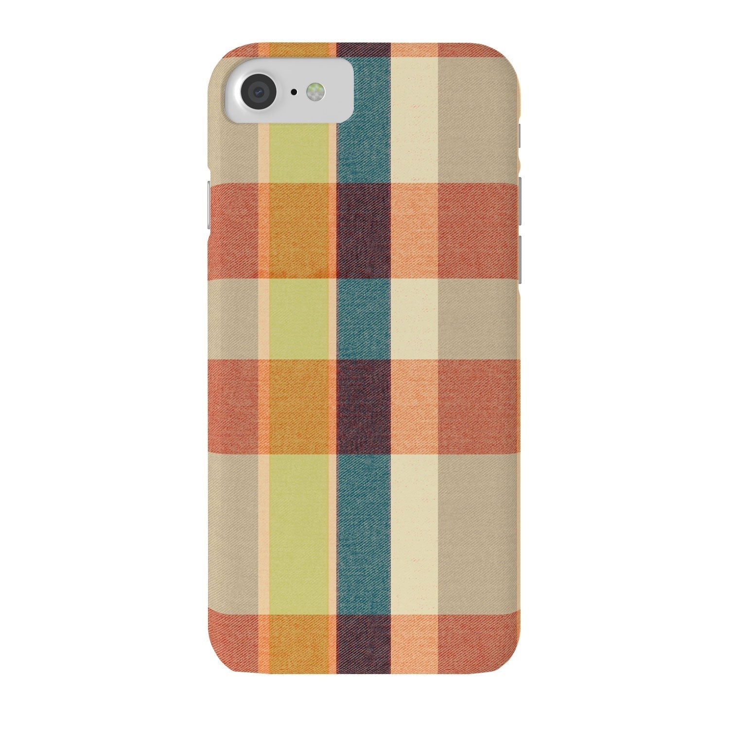 Marta Barragan Camarasa Retro Picnic Plaid Warm Tones Phone Case