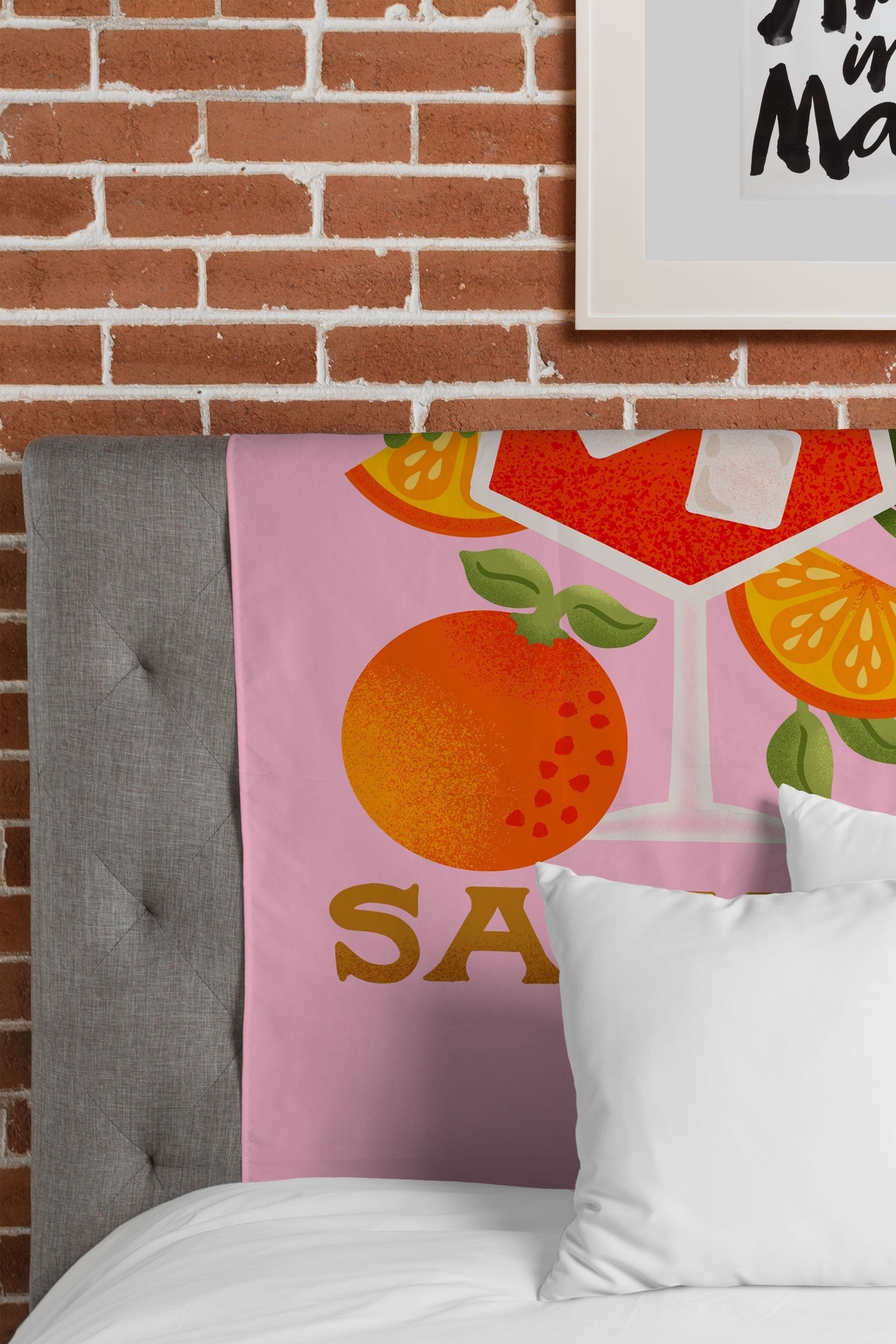 Jessica Molina Orange Spritz Tapestry