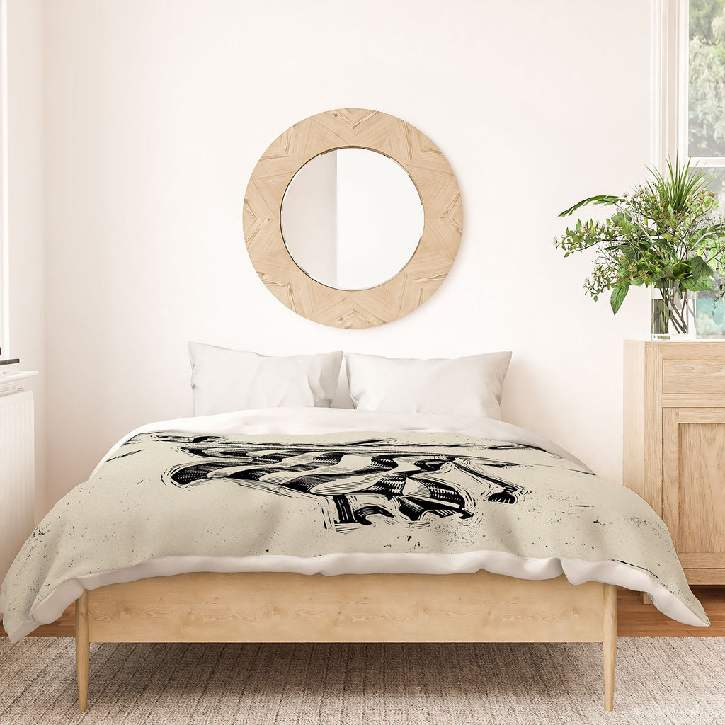 DENY Designs Let Freedom Ring Block Duvet Cover