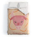 Little Om Zodiac Sign Taurus Comforter