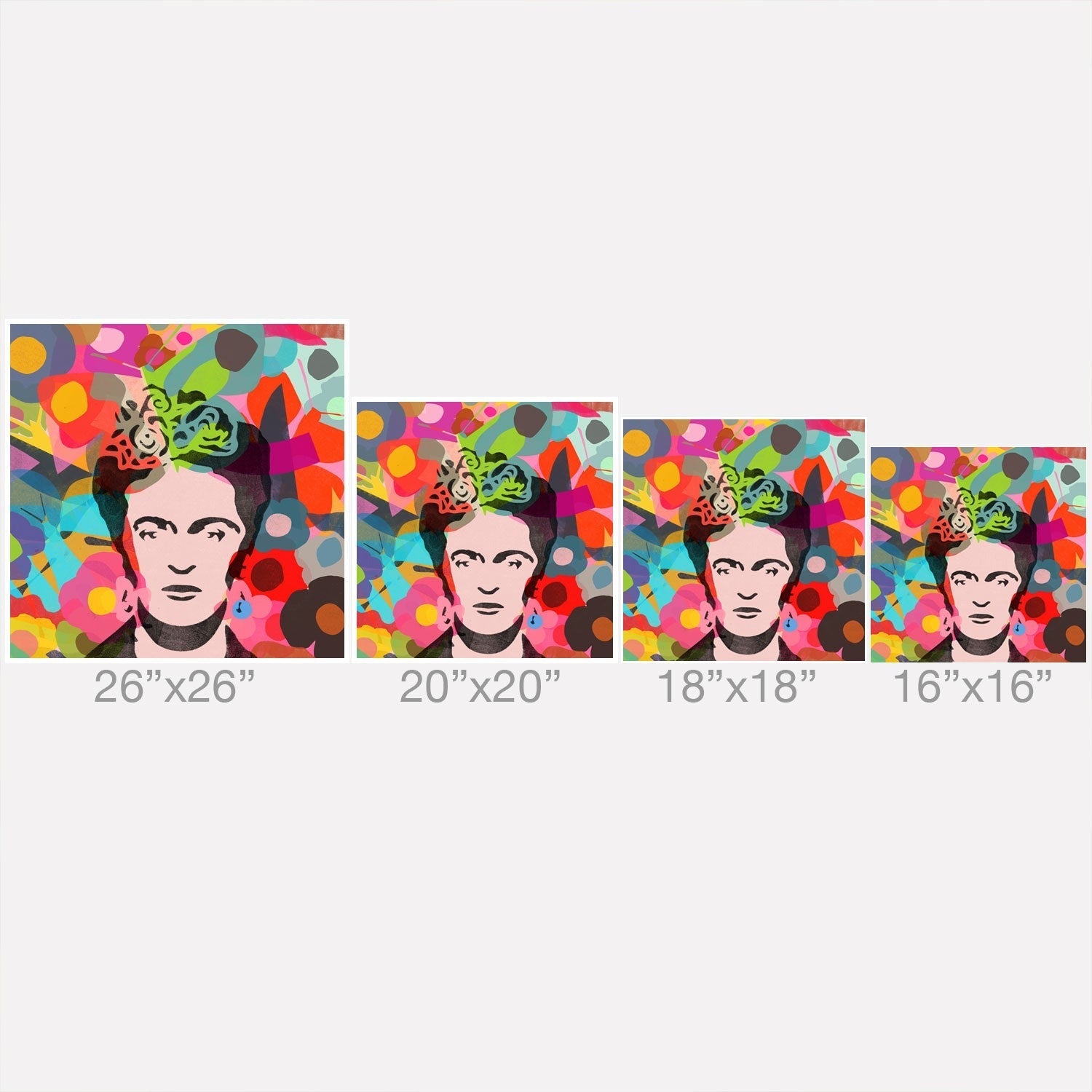 Garima Dhawan frida 1d Outdoor Throw Pillow