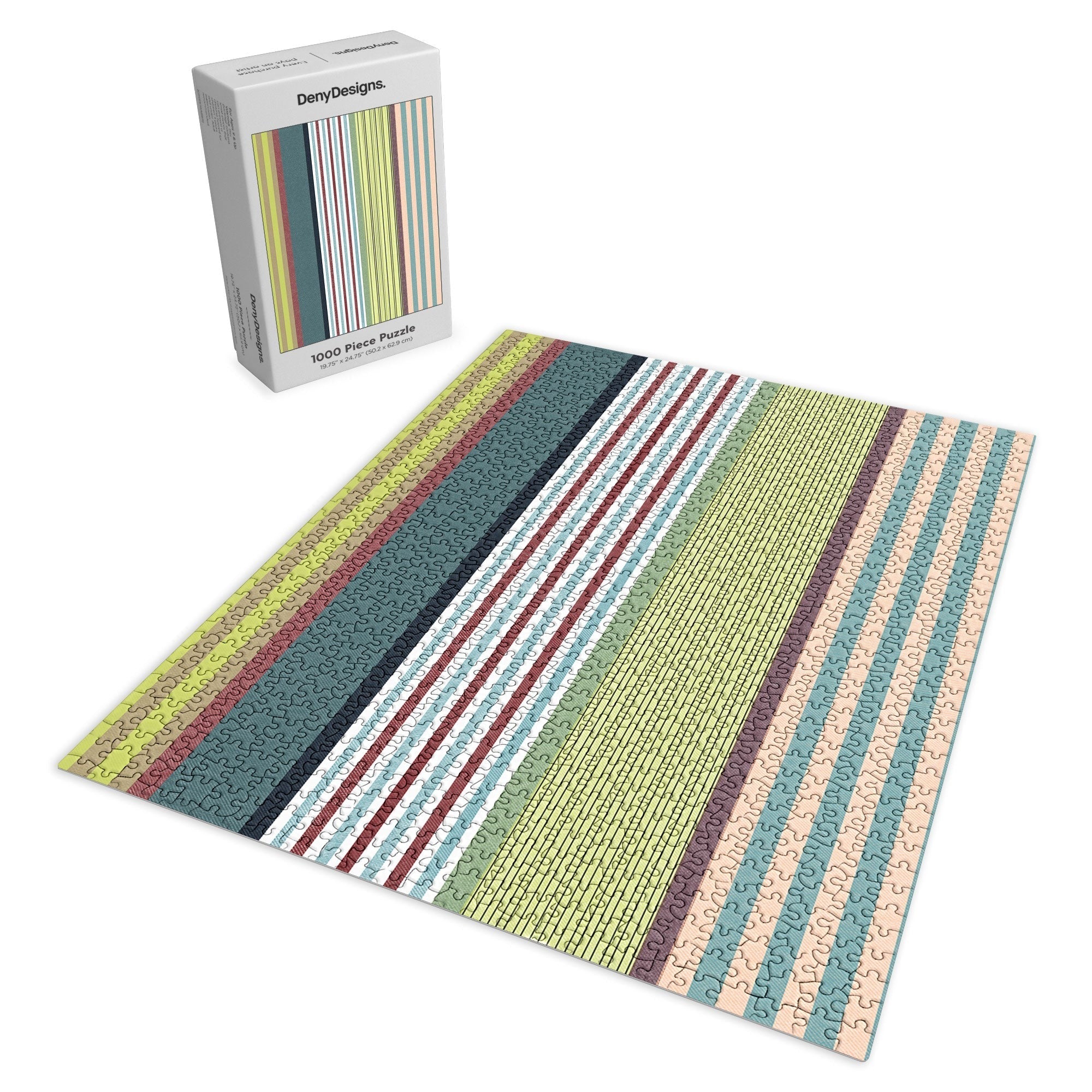 Marta Barragan Camarasa Colorful Stripe Delight Puzzle
