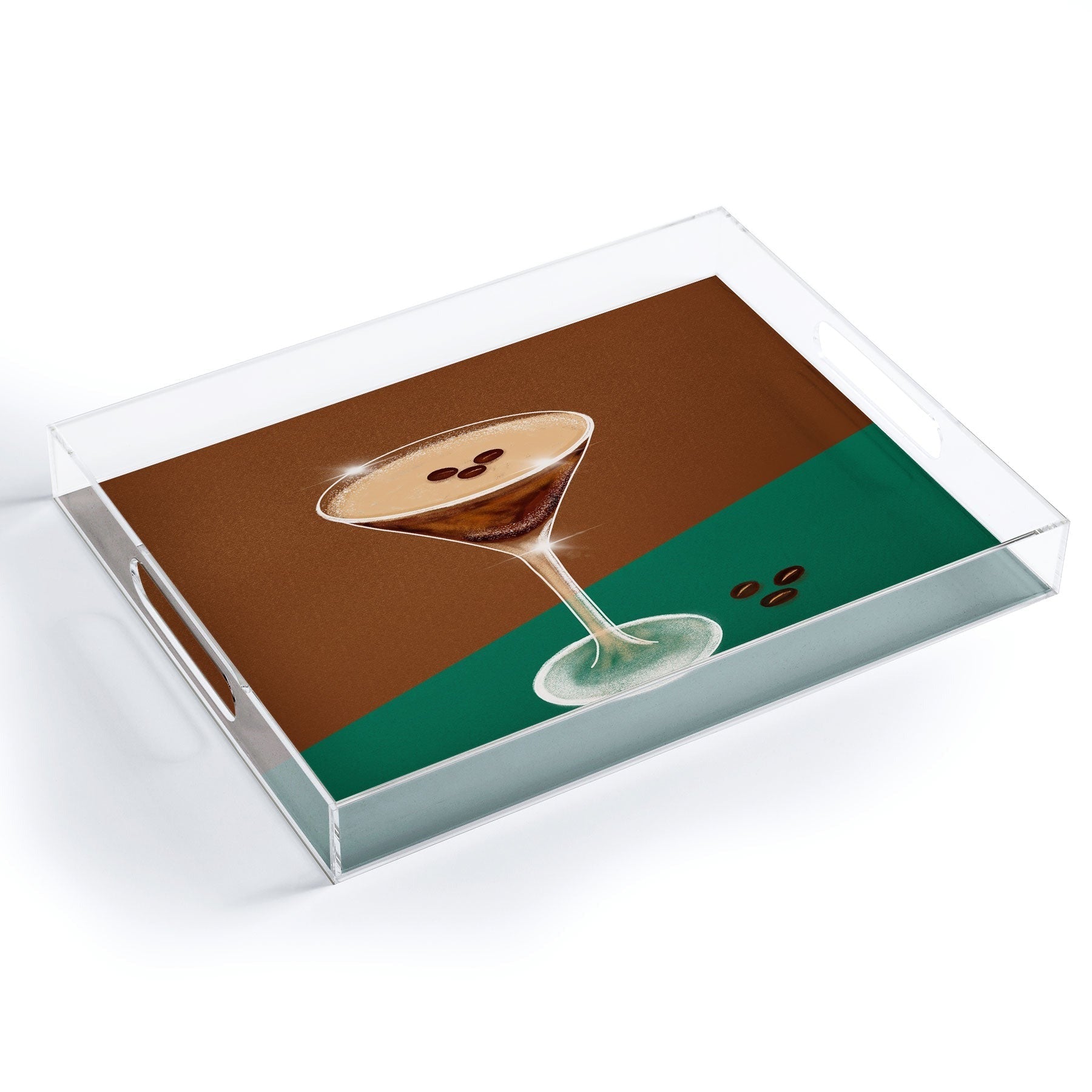 Design by Spark Expresso Martini Coffee Beans Acrylic Tray