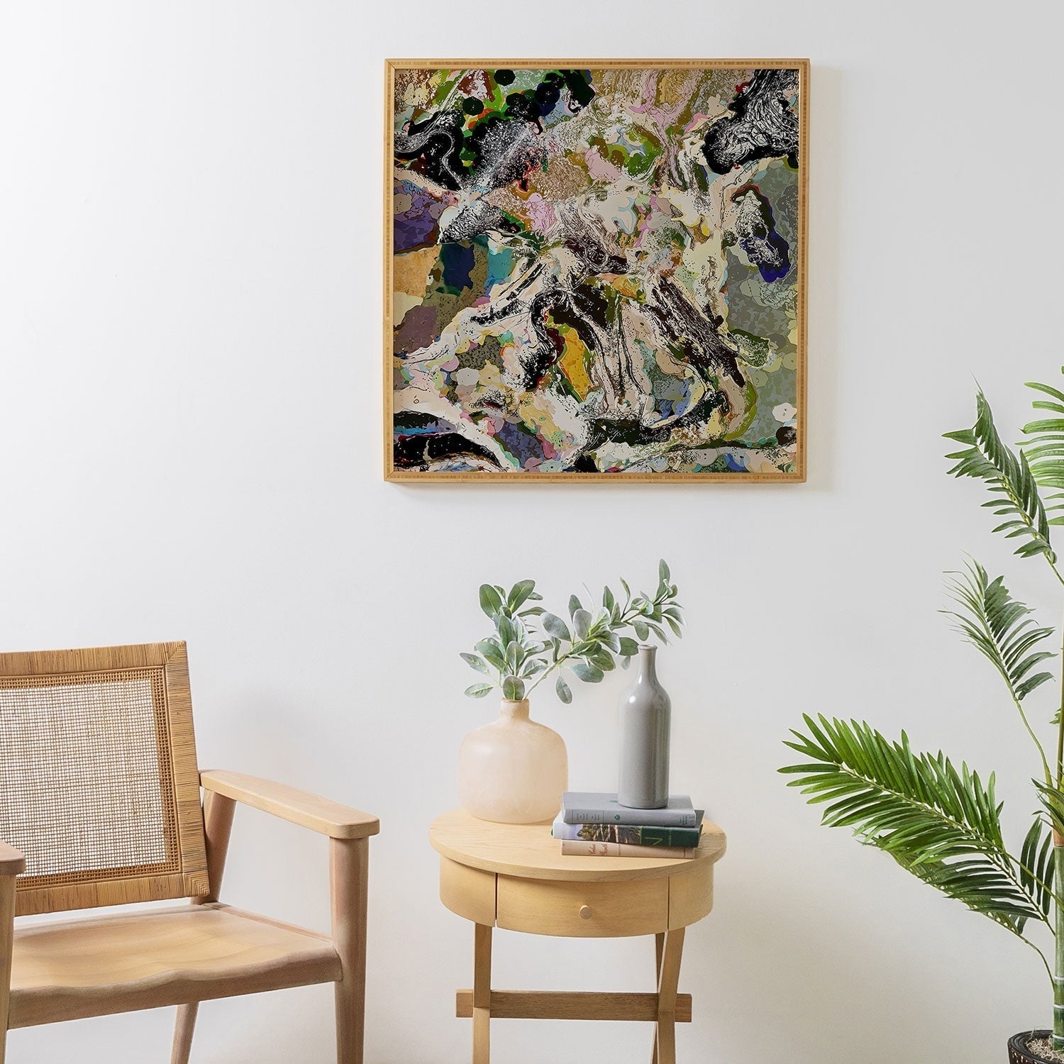 83 Oranges Echoes Beneath the Surface Framed Wall Art