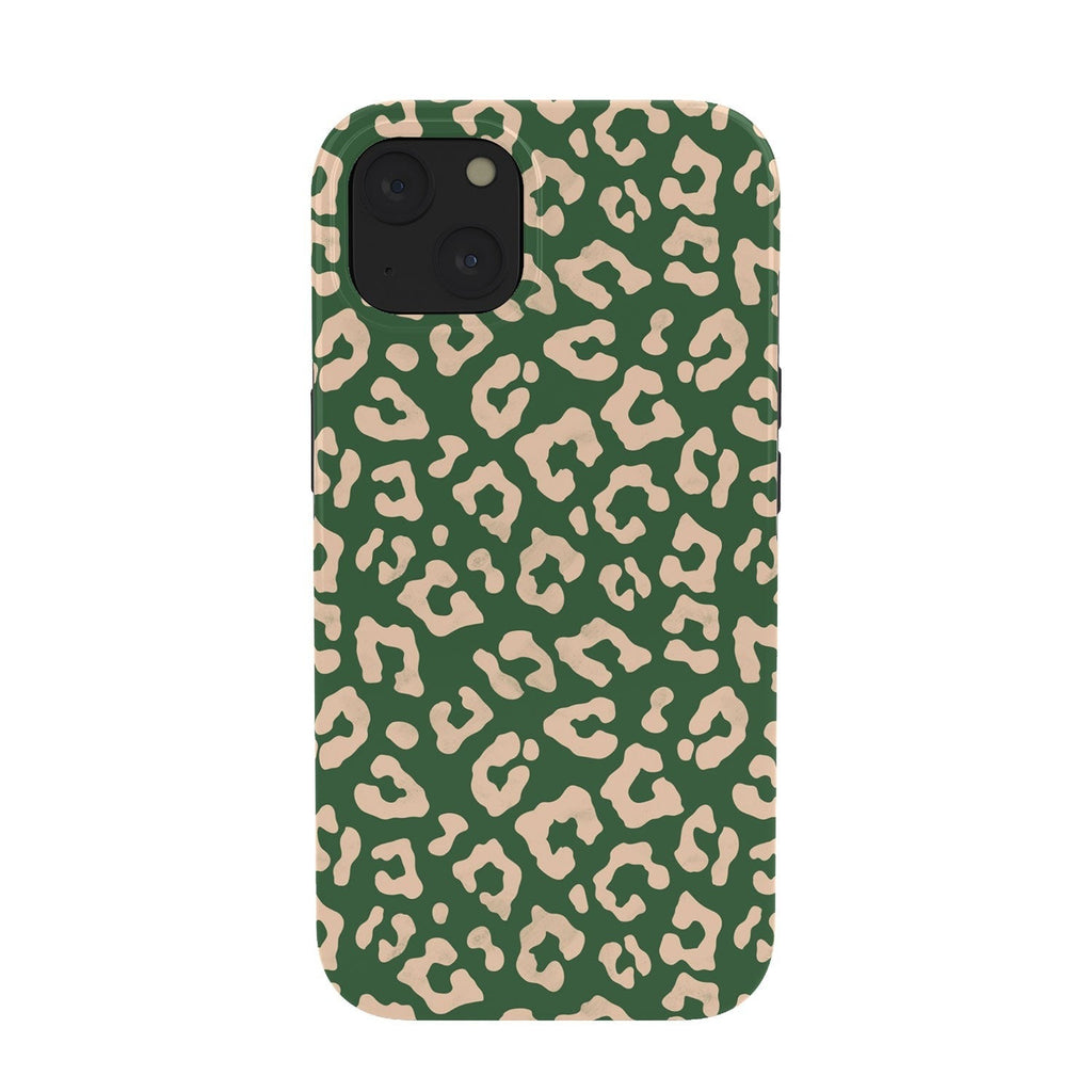 Avenie BR Cheetah Print In Green Phone Case