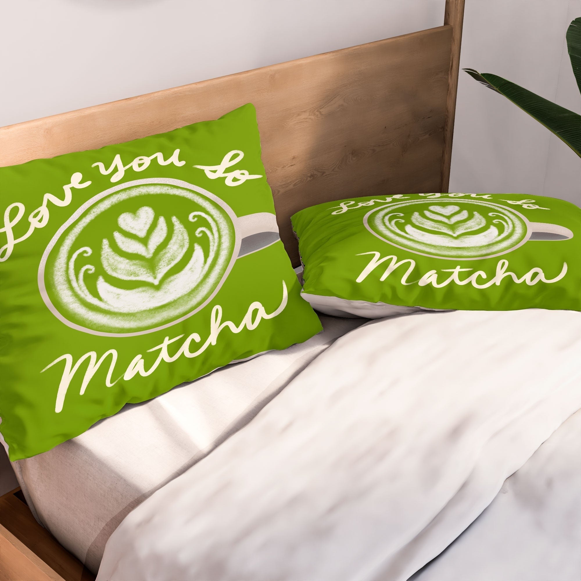 Design by Spark Love You So Matcha Pillow Shams
