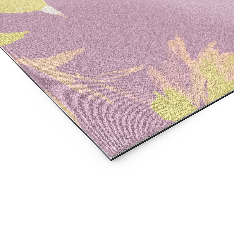Gabriela Fuente Emma Lilac Floral Welcome Mat