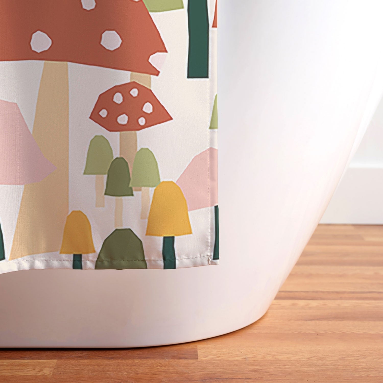 Valeria Frustaci autumnal mushrooms Shower Curtain