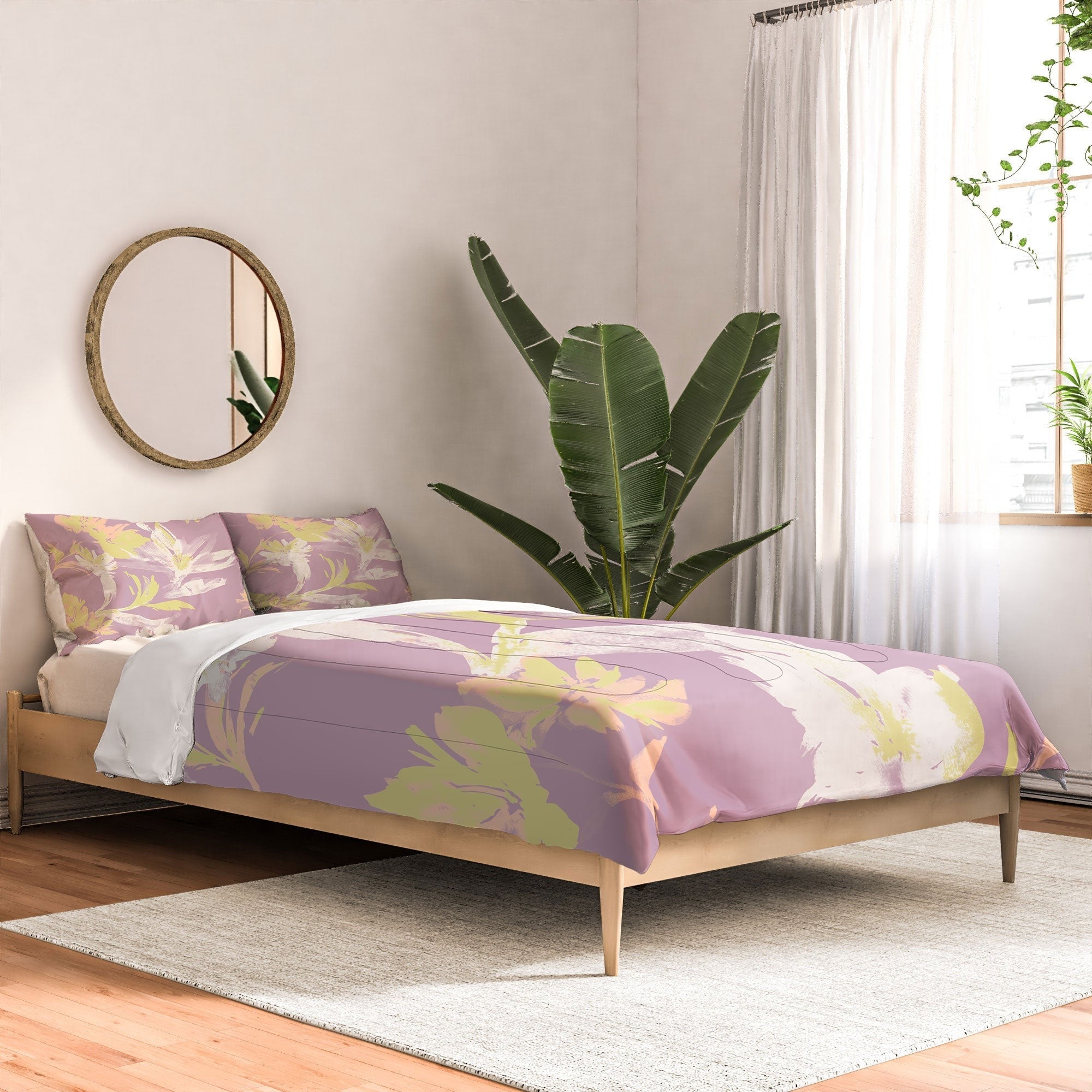 Gabriela Fuente Emma Lilac Floral Comforter