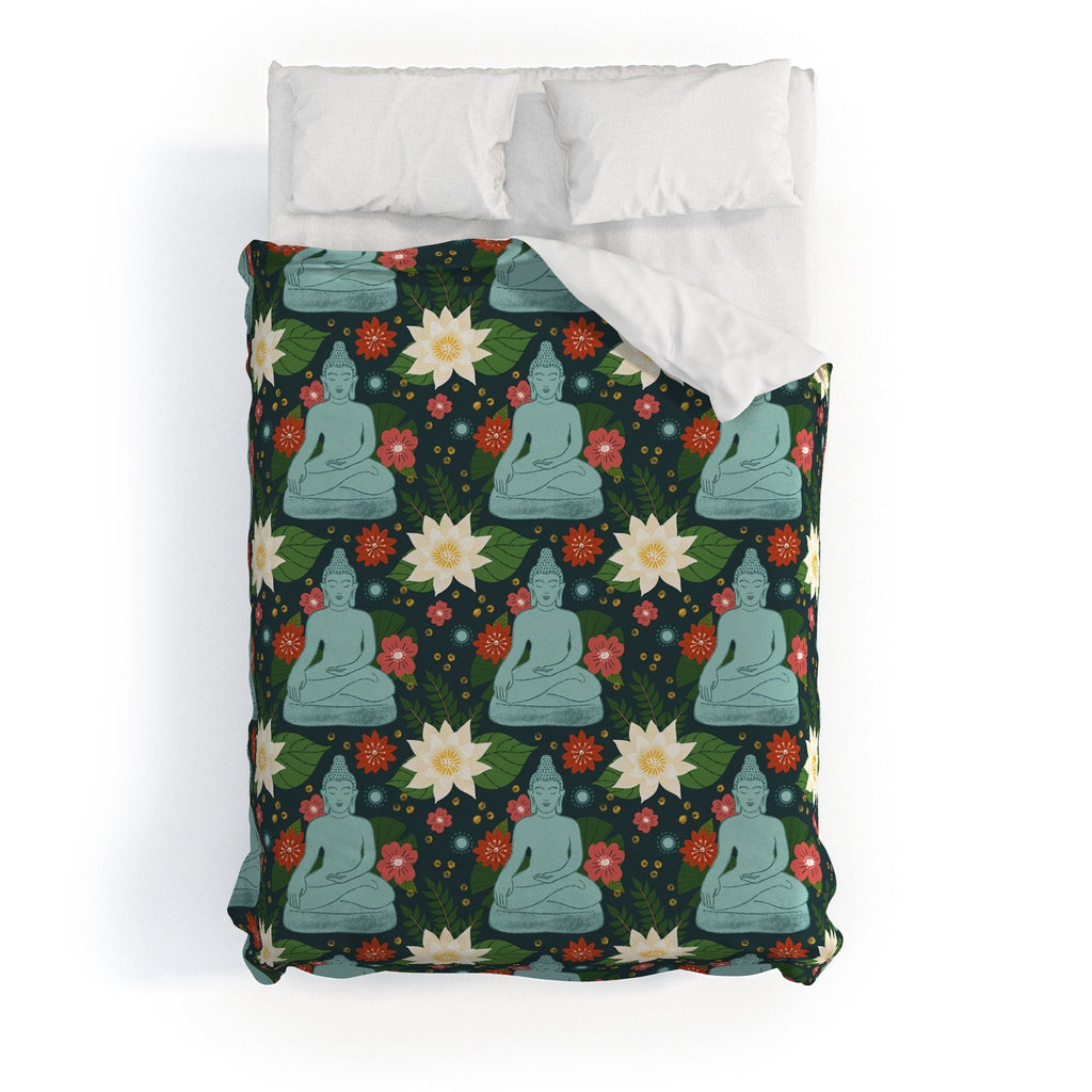 Design by Spark Meditating Lotus Buddha Duvet Cover