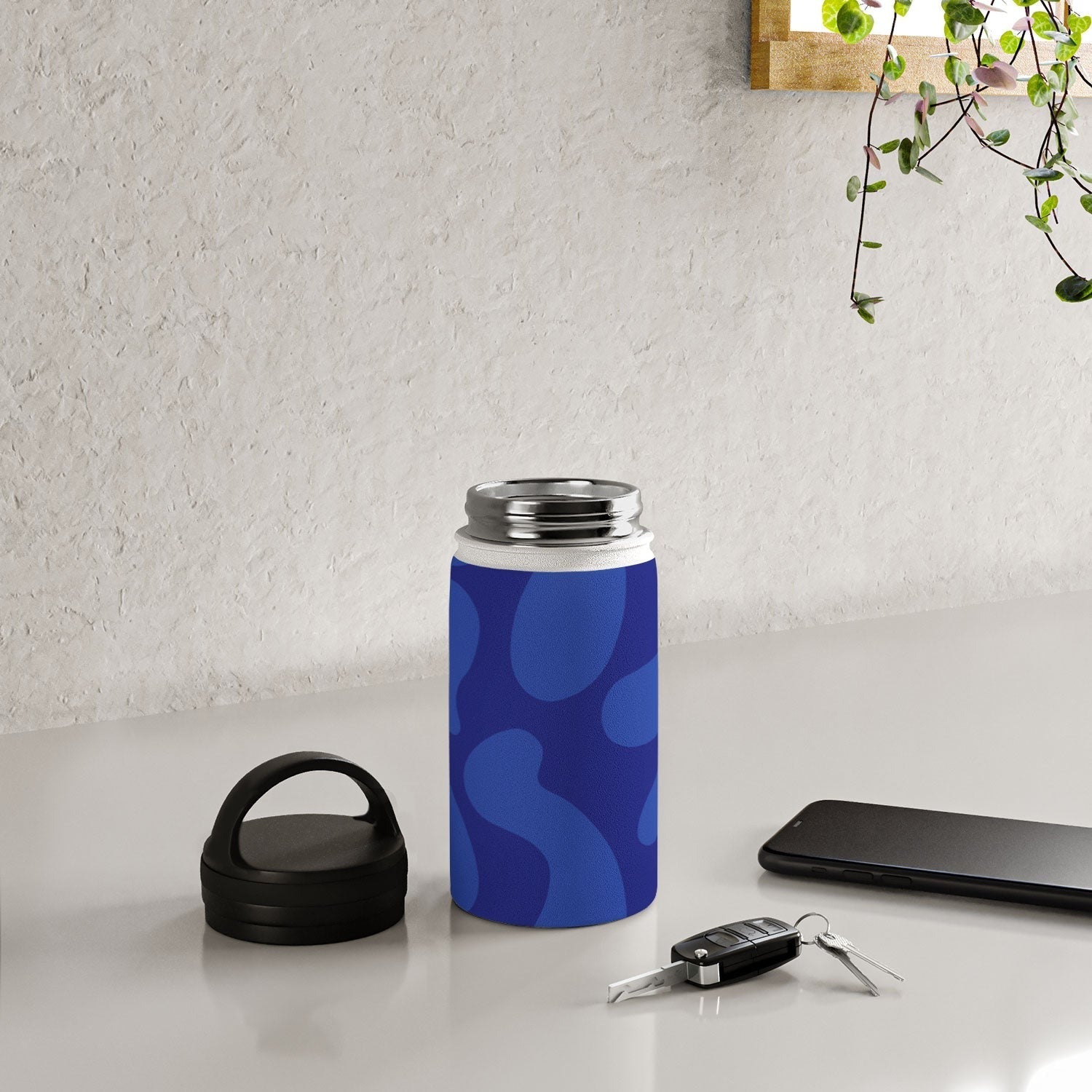 Camilla Foss Blue Pebble Water Bottle