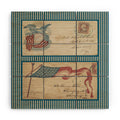 DENY Designs Civil War Envelopes Wood Wall Mural