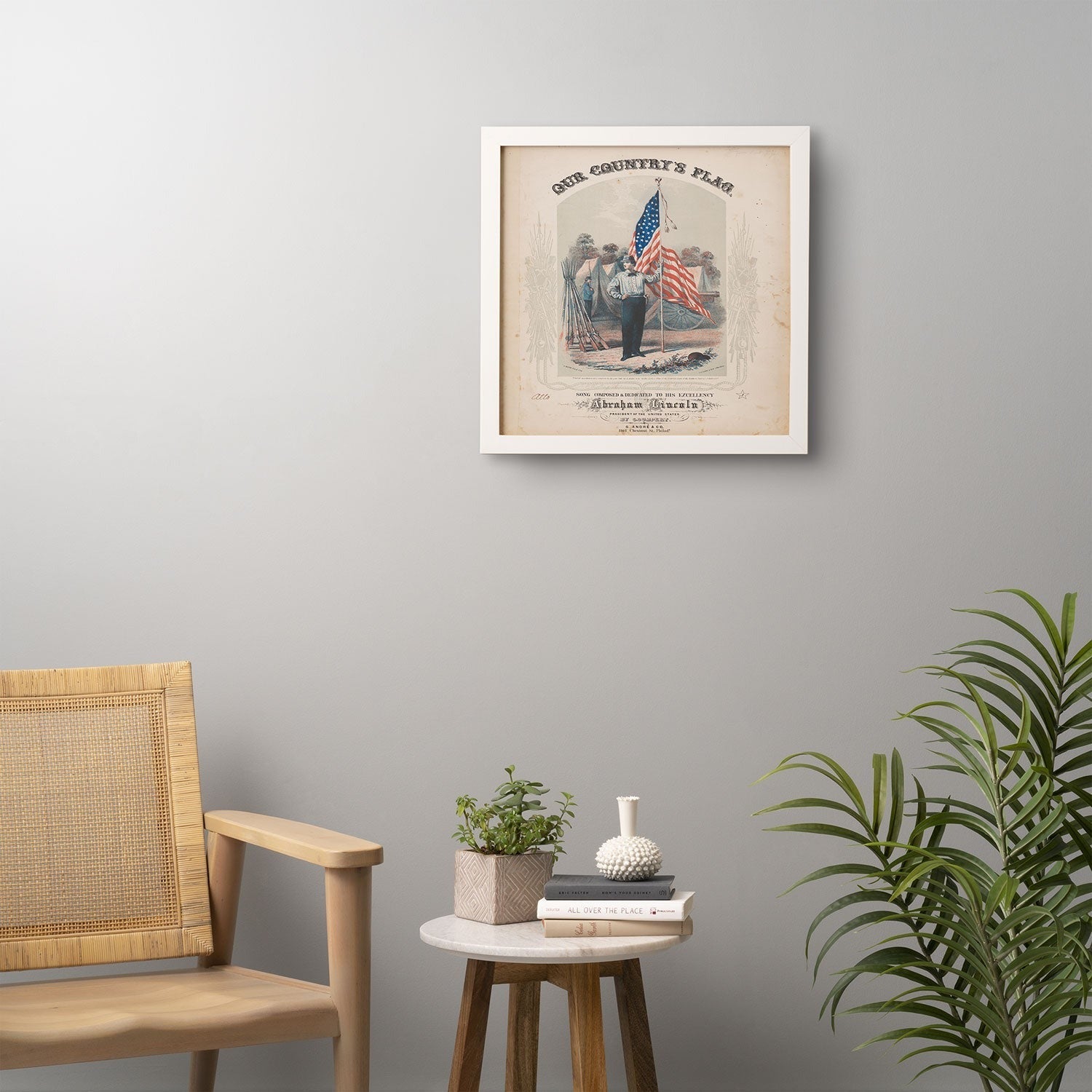 DENY Designs Our Country s Flag Framed Wall Art