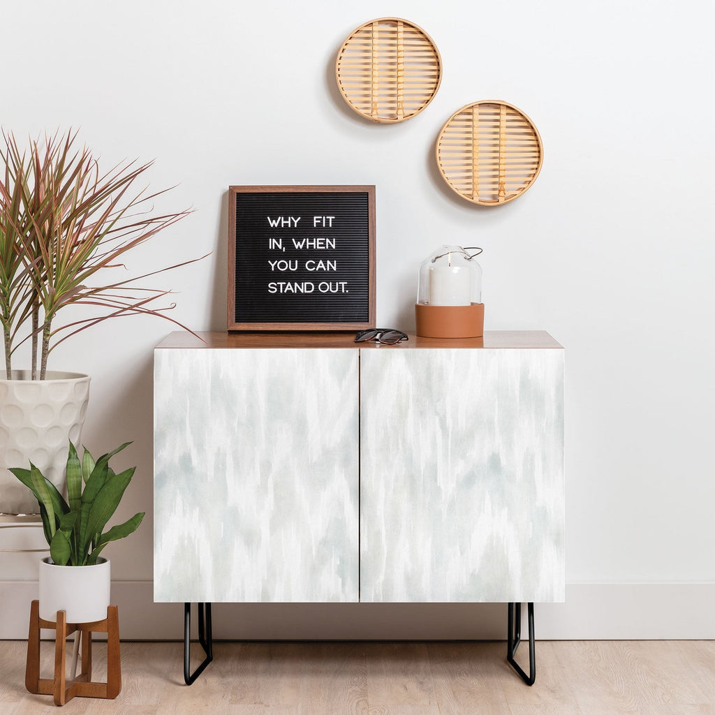 Jacqueline Maldonado Watercolor Wood Grain Credenza