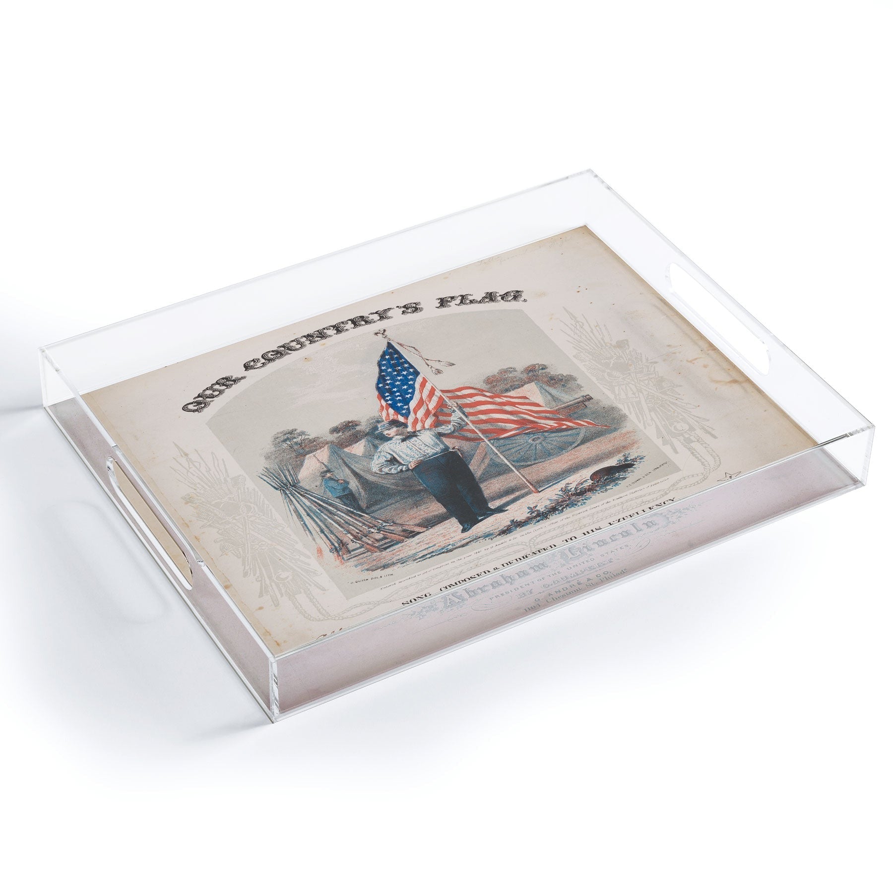 DENY Designs Our Country s Flag Acrylic Tray