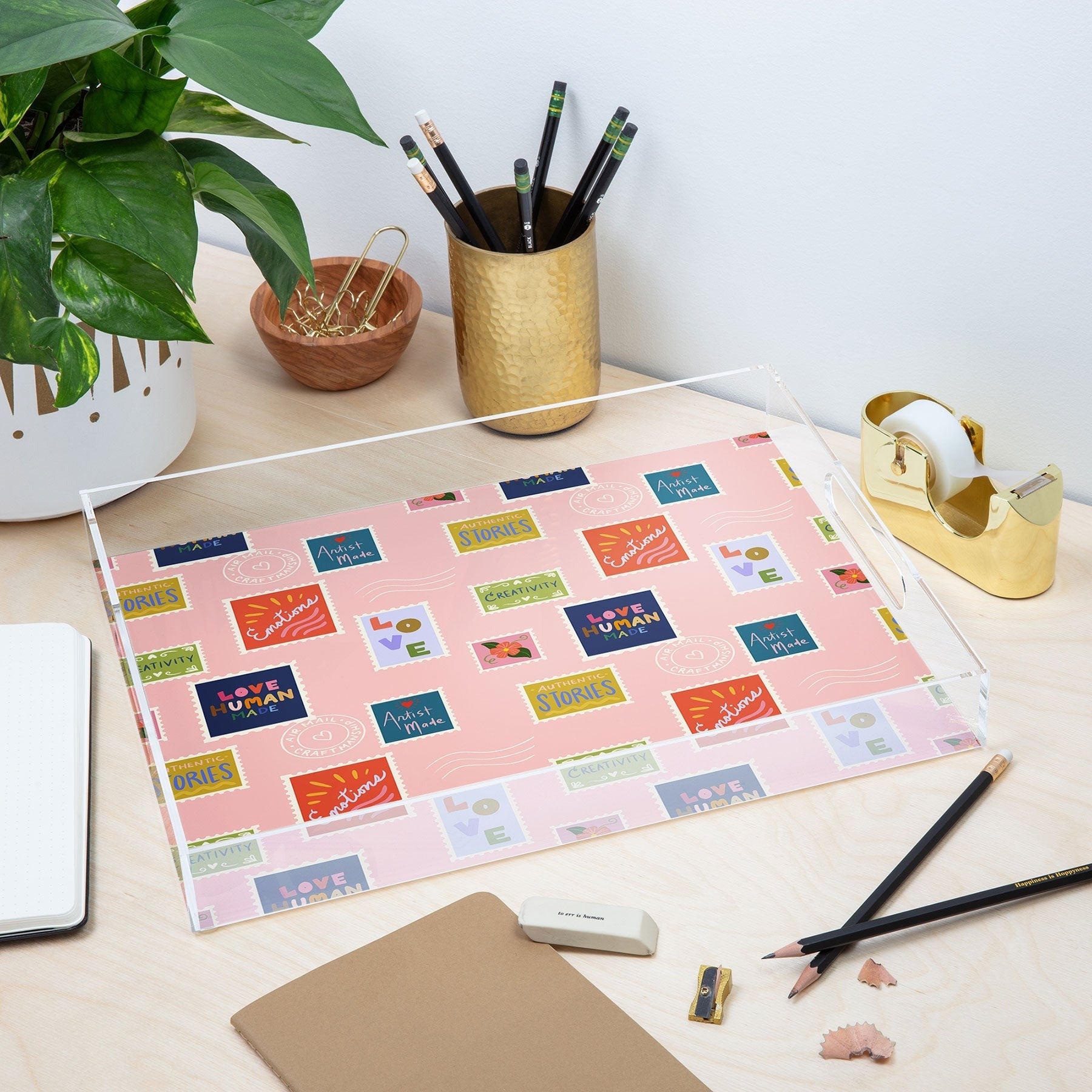 Design by Spark Love Human Made Stamps Acrylic Tray