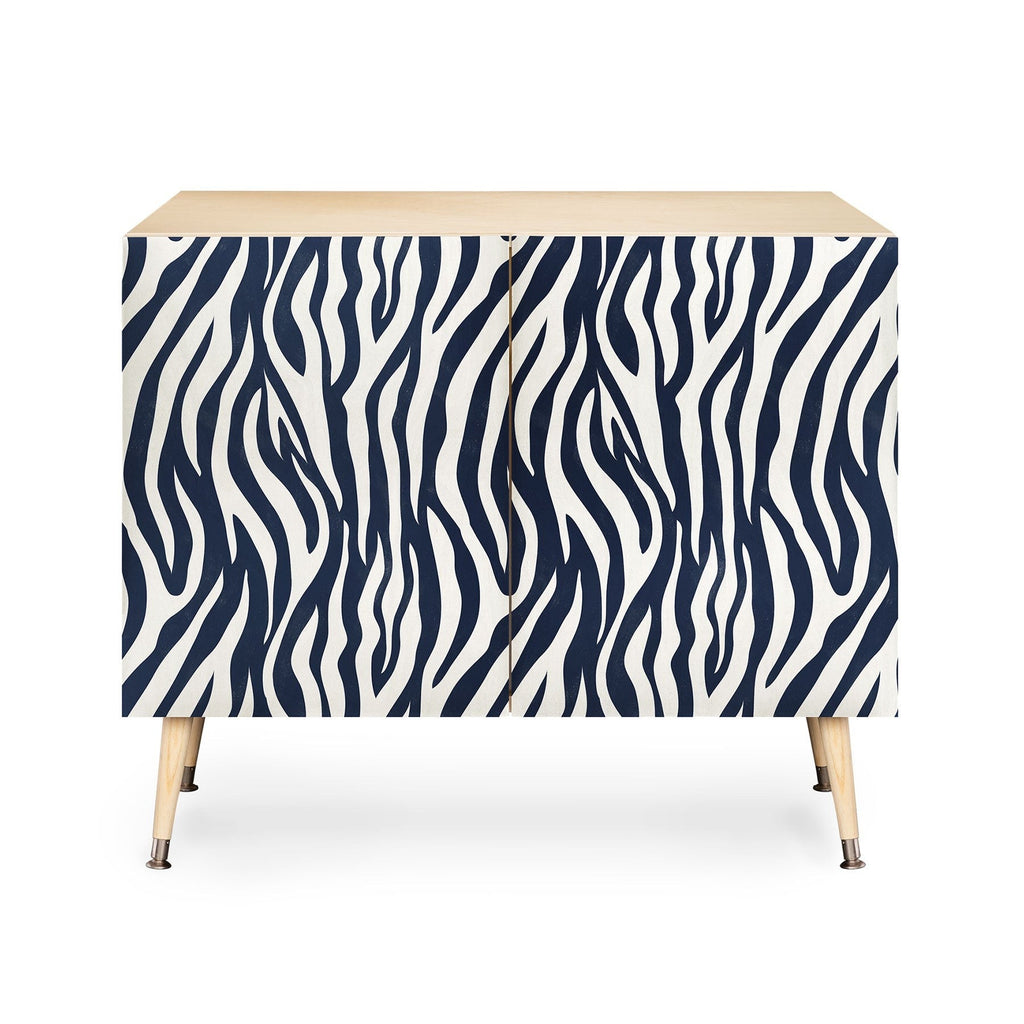 Avenie BR Navy Tiger Stripes Credenza