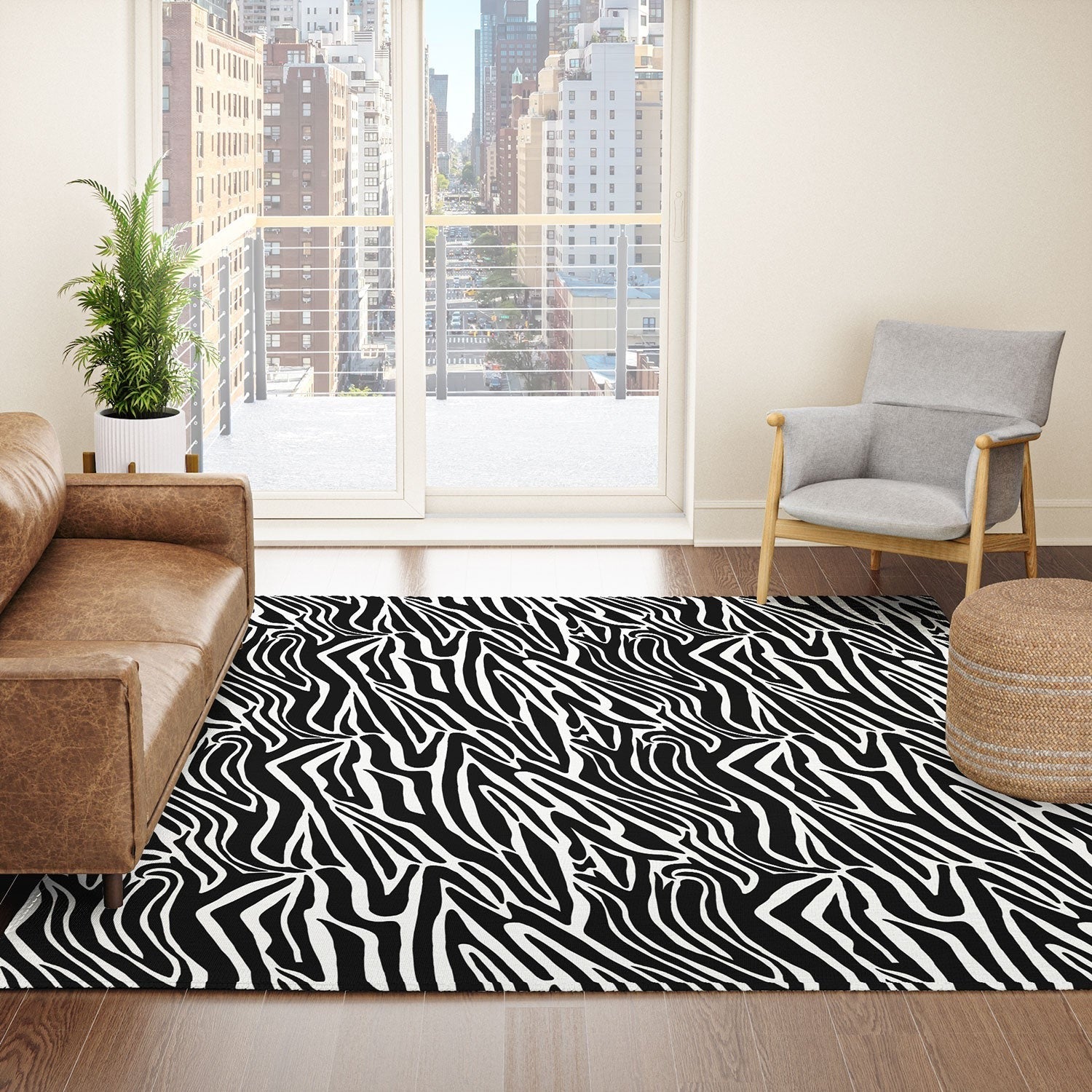 Jennifer Labre Wild Zebra Area Rug
