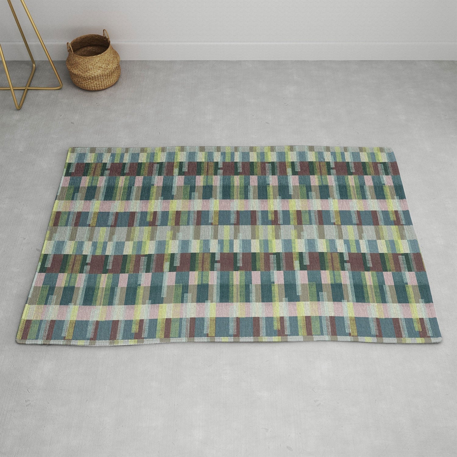 Marta Barragan Camarasa Dynamic Linear Blocks Area Rug