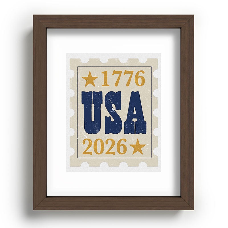 DENY Designs USA Stamp Recessed Framing Rectangle