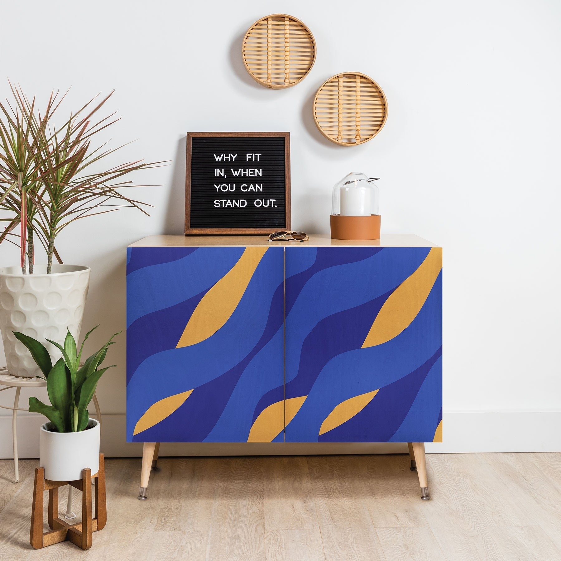 Camilla Foss Pebbles in Stream Credenza