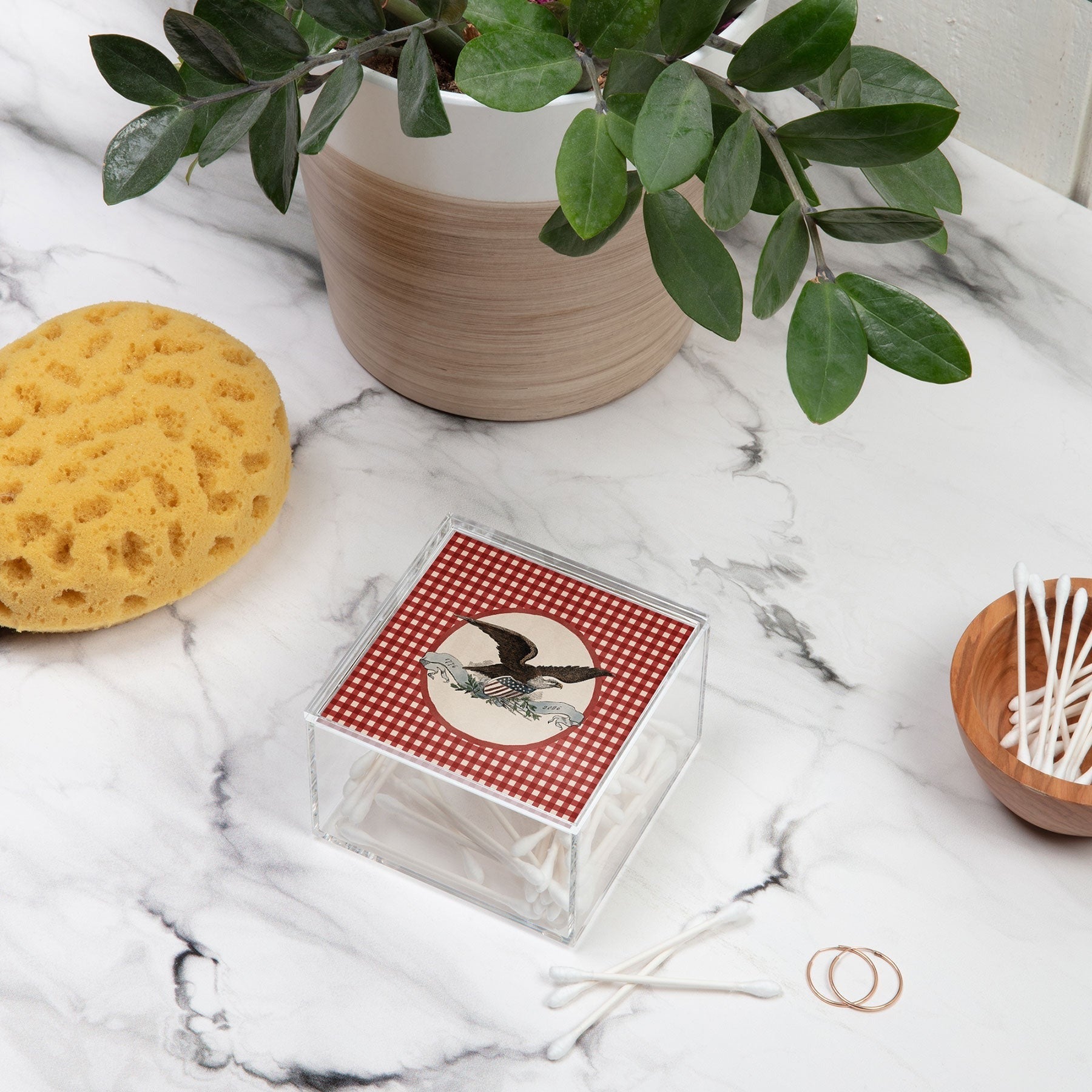 DENY Designs Gingham Eagle Acrylic Box