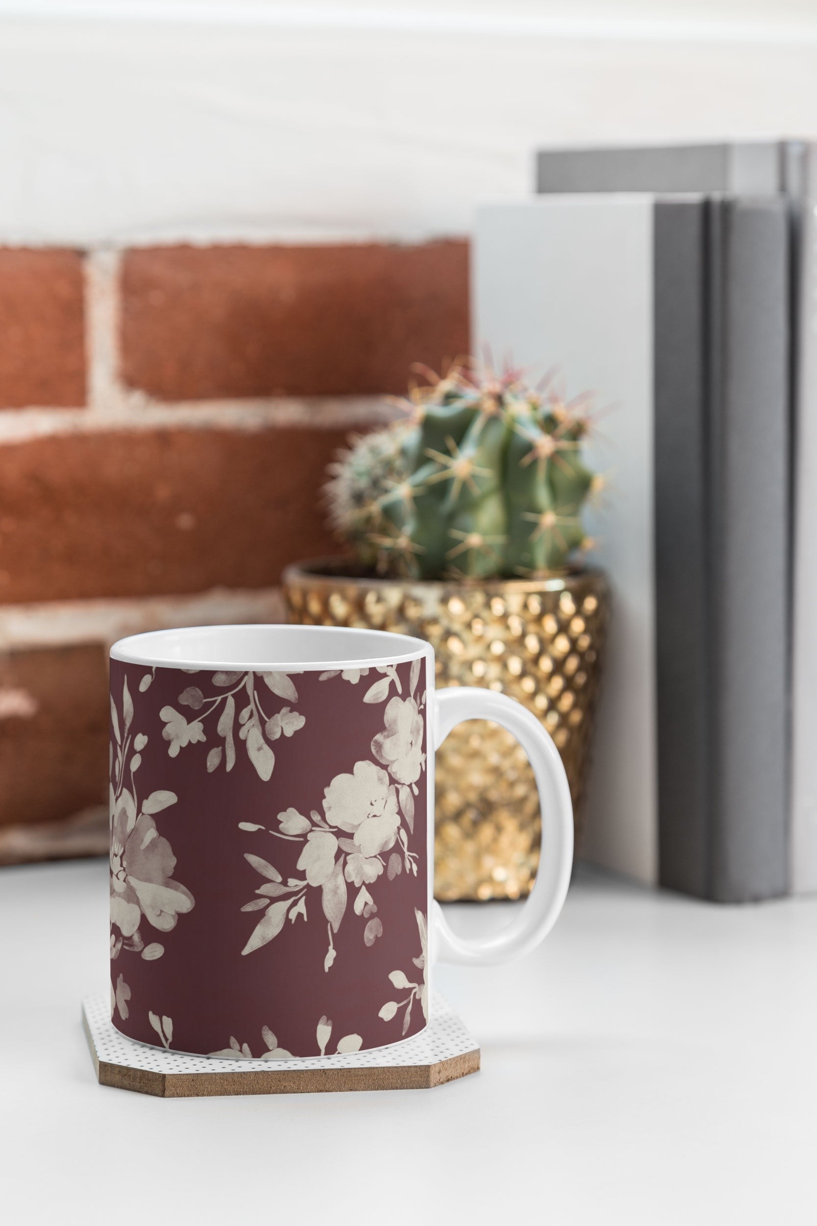 Marta Barragan Camarasa Antique Petal Romance Coffee Mug