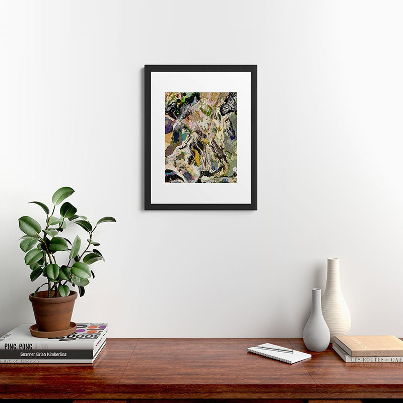 83 Oranges Echoes Beneath the Surface Framed Art Print