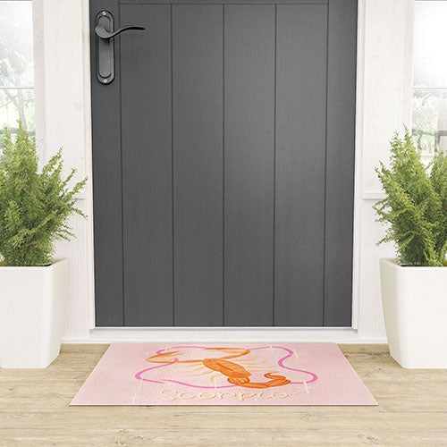 Little Om Zodiac Sign Scorpio Welcome Mat