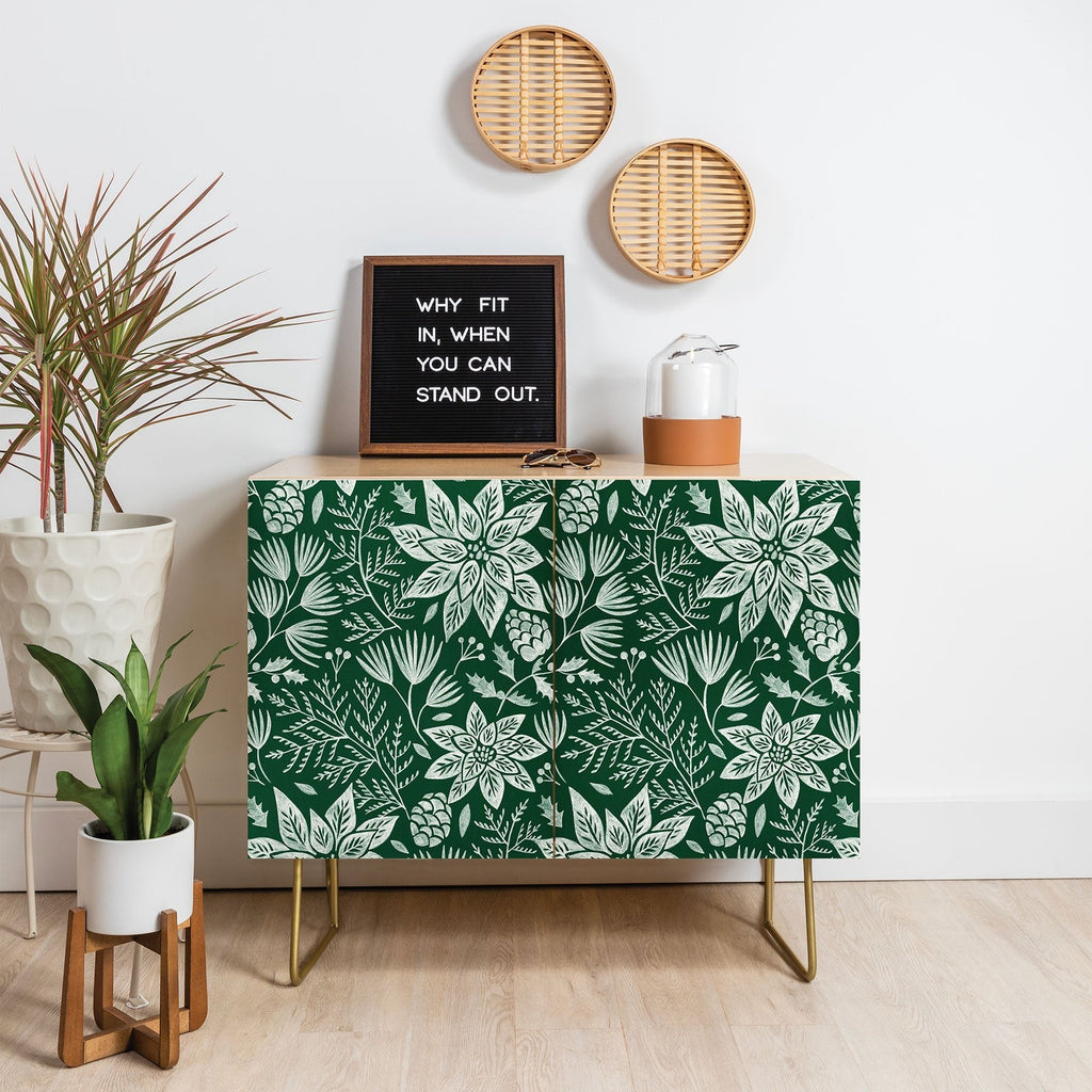 Pimlada Phuapradit Christmas Poinsettia Credenza