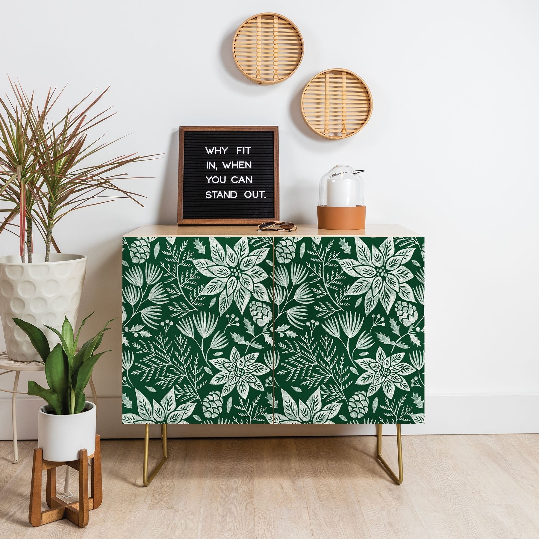 Pimlada Phuapradit Christmas Poinsettia Credenza