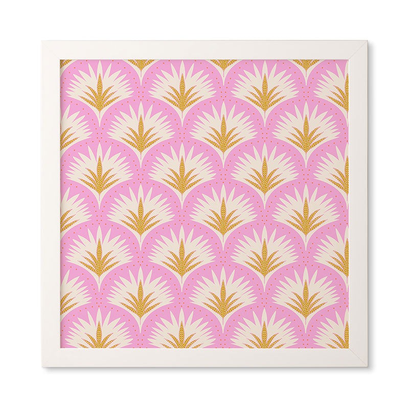 Jennifer Labre Pink Palmetto Framed Wall Art