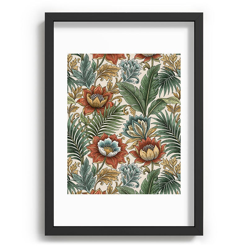 Marta Barragan Camarasa Retro Jungle Garden Recessed Framing Rectangle