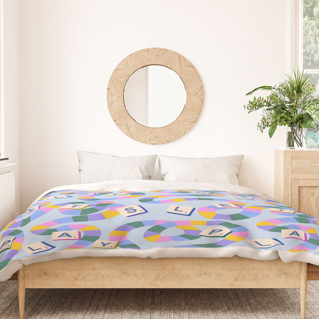 Design by Spark Scrabble Board Game Night Duvet Cover