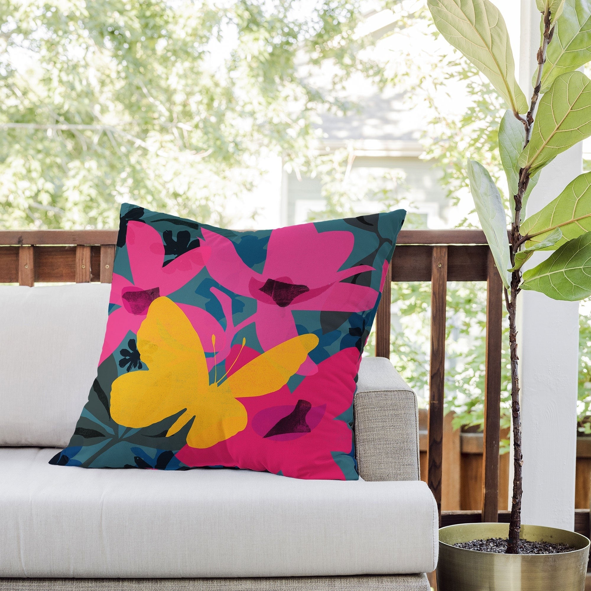 Garima Dhawan wild 1 Outdoor Throw Pillow
