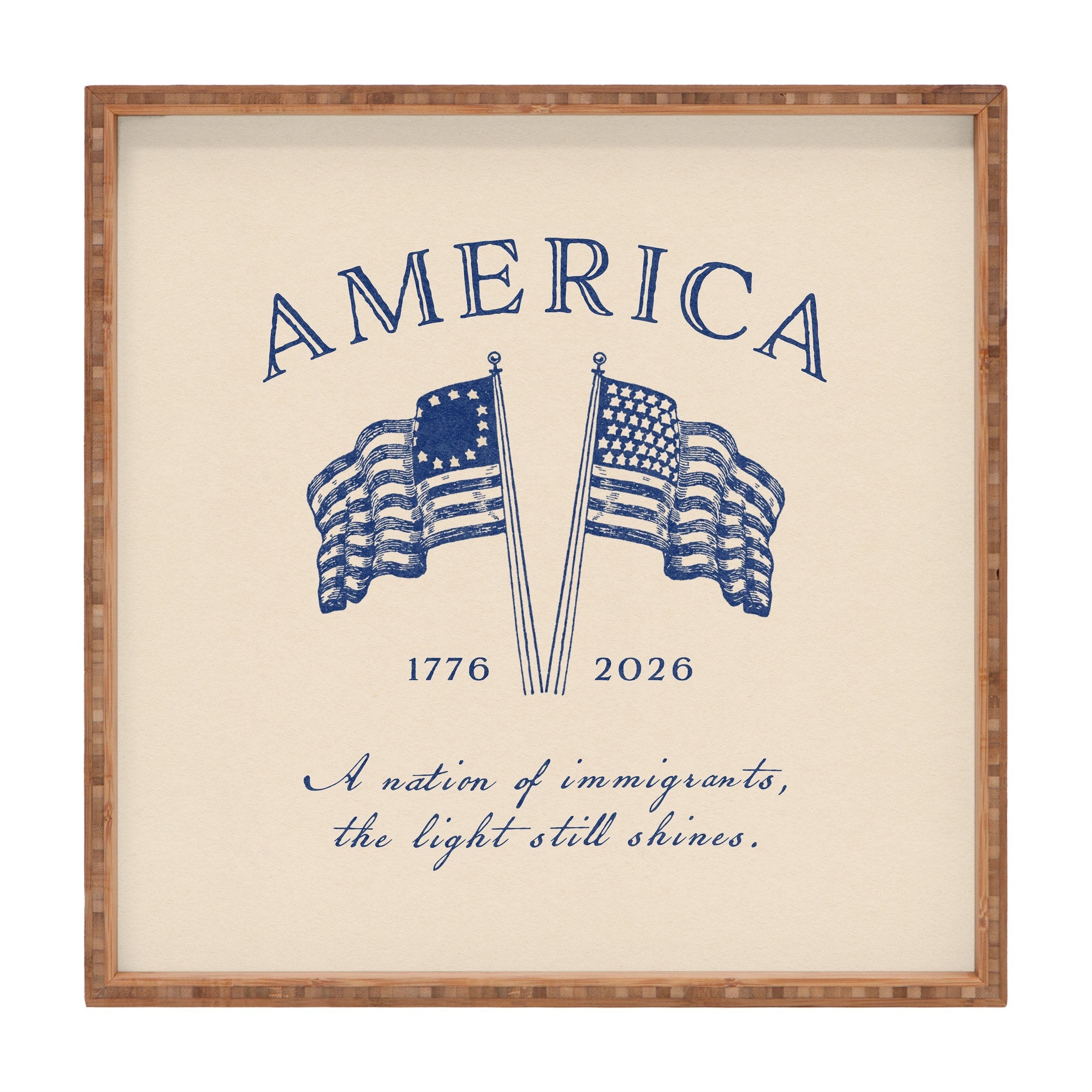 DENY Designs America250 Square Tray
