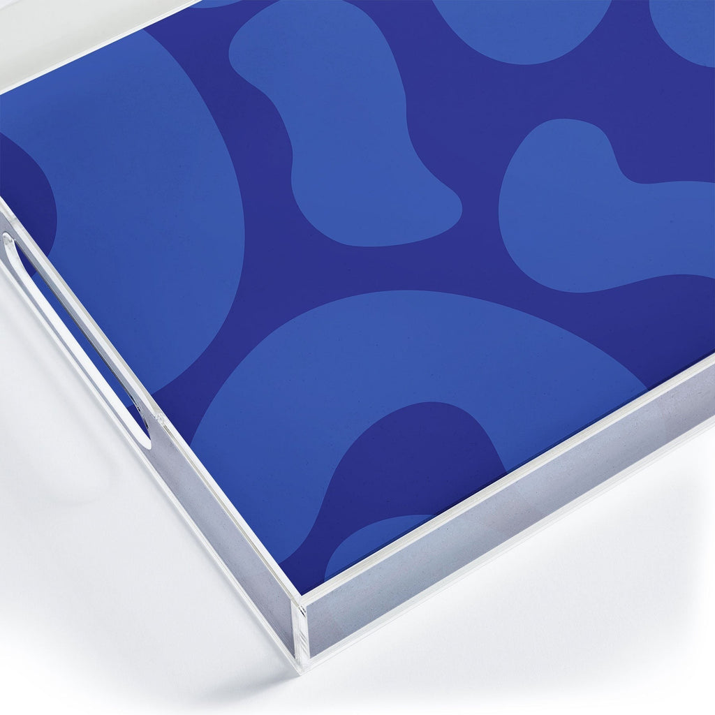 Camilla Foss Blue Pebble Acrylic Tray