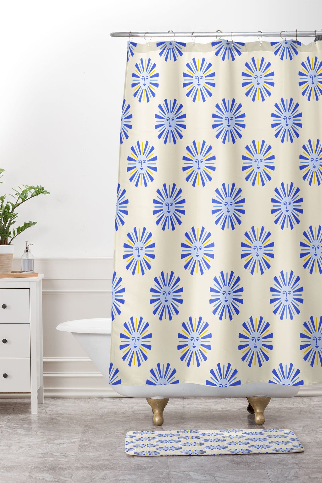 Design by Spark Dolce Vita Radial Sun Memory Foam Bath Mat