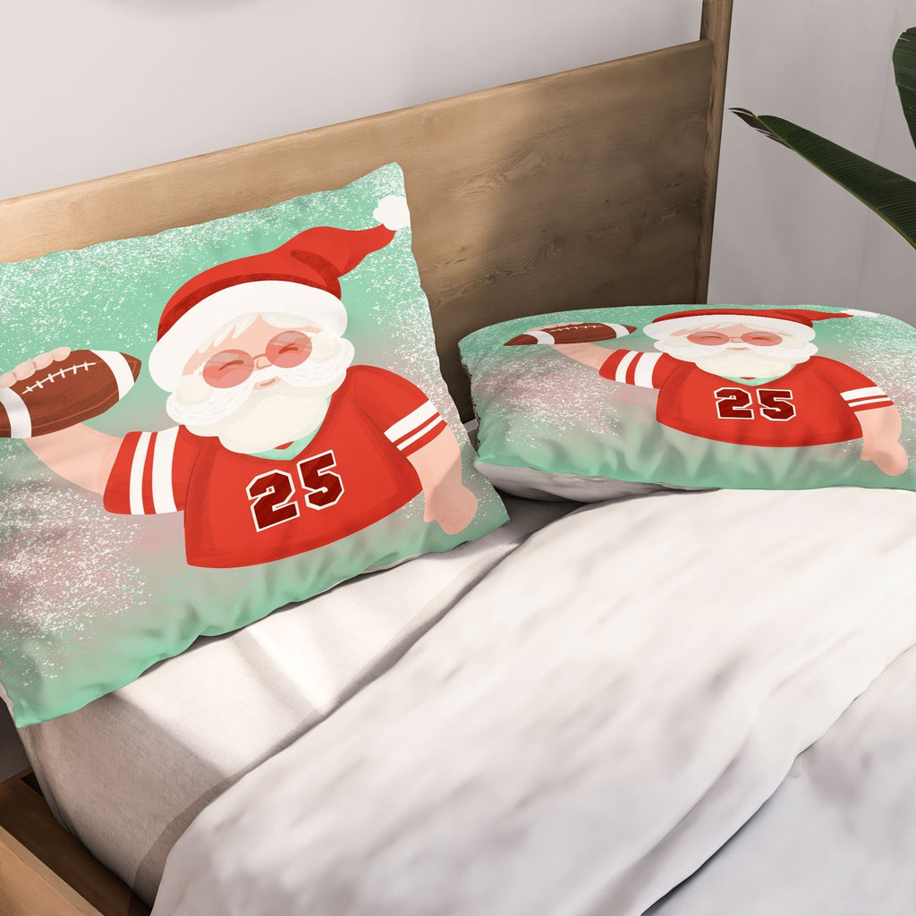 Design by Spark Sporty Football Santa Pillow Shams