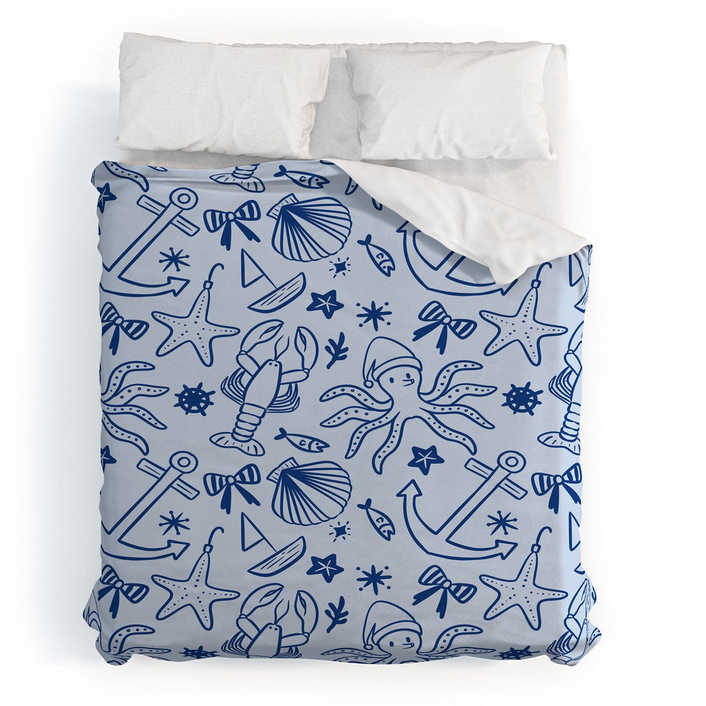 Design by Spark Marine Christmas Holiday Duvet Cover