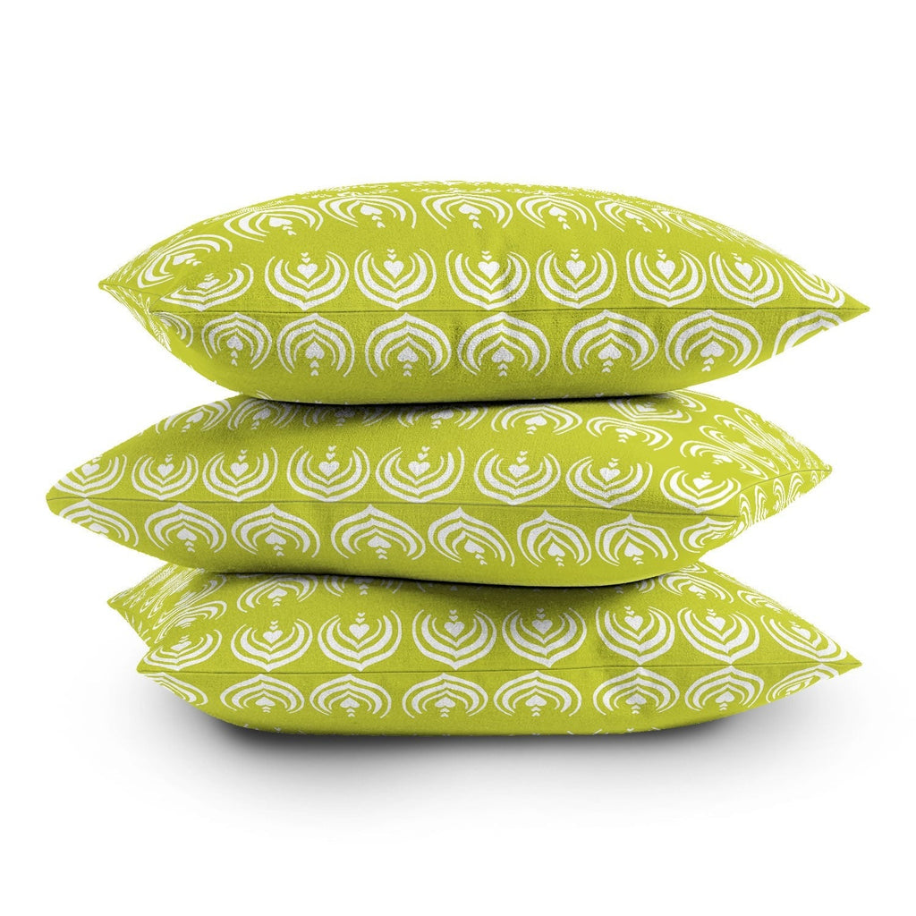 Design by Spark Matcha Latte Art Outdoor Throw Pillow
